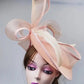 Femme Mariage Fascinator Hat – Elegant Feather Headpiece for Women, Formal Wedding, Church, Tea Party & Kentucky Derby