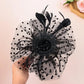 Stylish Fascinator Hat – Mesh Flower & Feather Headband for Tea & Cocktail Parties