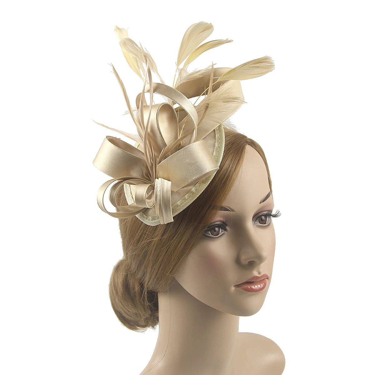 Celebrity Feather Fascinator Hat – Elegant Headwear for Halloween, Christmas, Kentucky Derby & Cocktail Tea Parties