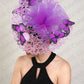 Fashion Butterfly Fascinator Hat – Elegant Wedding & Race Day Headpiece, Big Pillbox Cap for Ladies, Derby & Parties