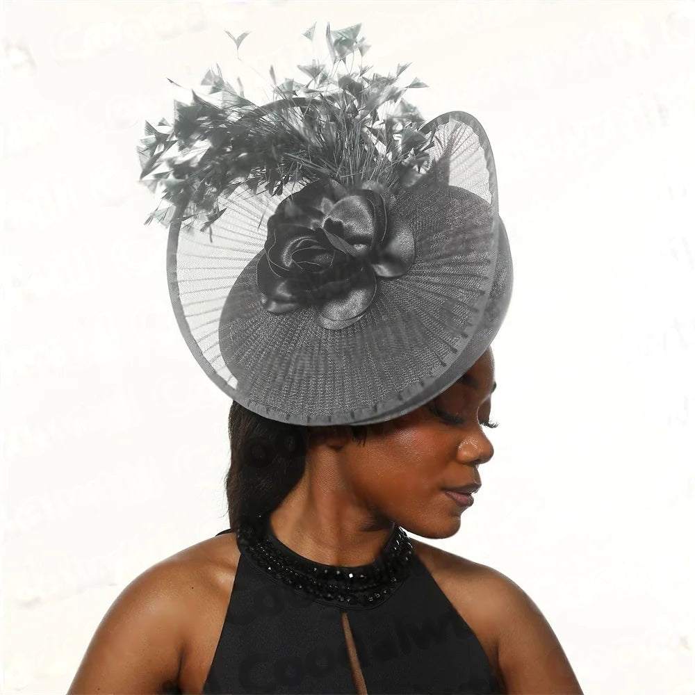 Royal Ascot Fascinator Hat – Elegant Floral Millinery Cap for Women, Tea Party, Wedding, Church & Kentucky Derby