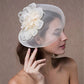 Feather & Mesh Fascinator Hairpin – Elegant Hair Accessory for Weddings, Parties & Special Events