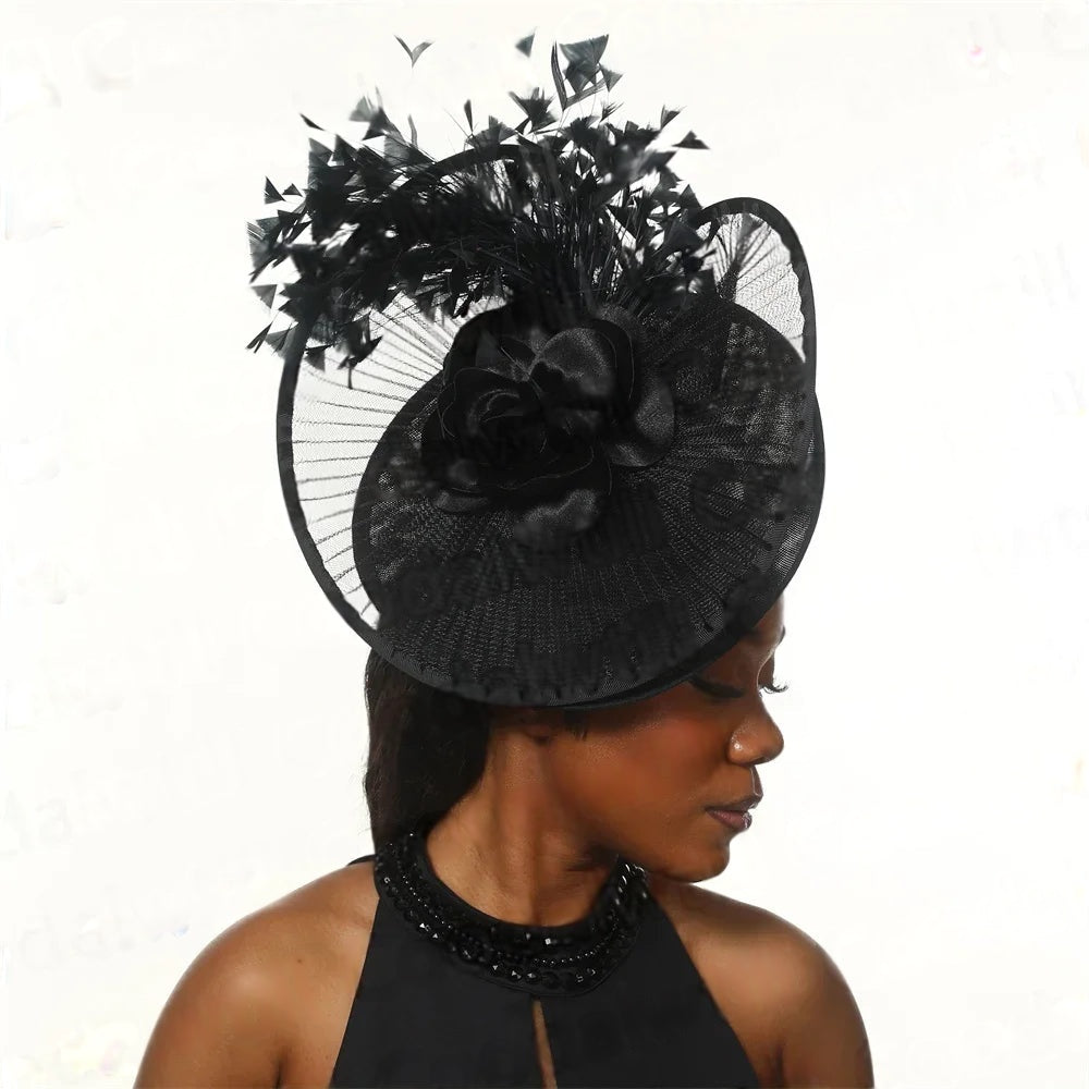 Royal Ascot Fascinator Hat – Elegant Floral Millinery Cap for Women, Tea Party, Wedding, Church & Kentucky Derby