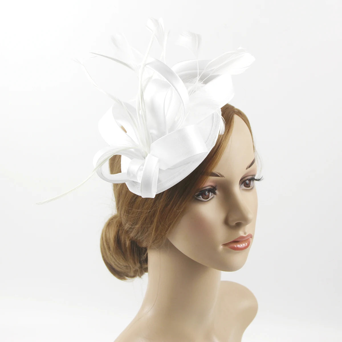 Celebrity Feather Fascinator Hat – Elegant Headwear for Halloween, Christmas, Kentucky Derby & Cocktail Tea Parties