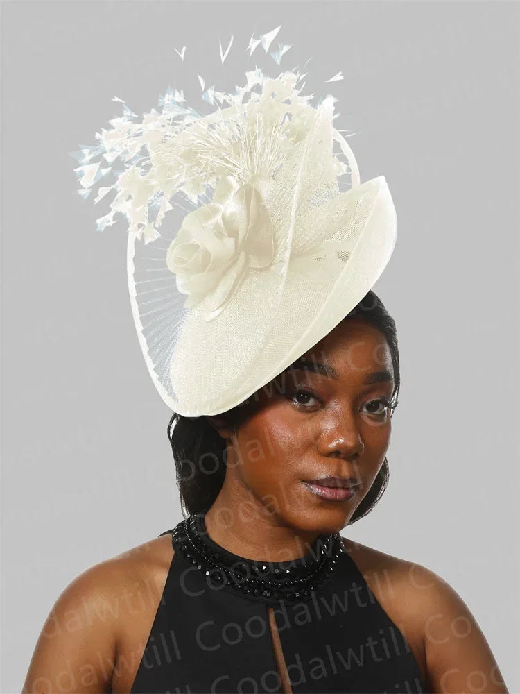 Royal Ascot Fascinator Hat – Elegant Floral Millinery Cap for Women, Tea Party, Wedding, Church & Kentucky Derby