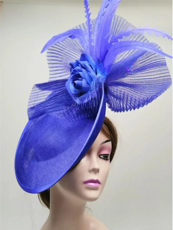 Elegant Flower Fascinator Hat – Women's Pillbox Cap, Kentucky Derby & Wedding Headpiece with Mesh & Millinery Design