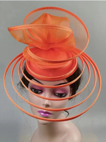 Royal Ascot Luxury Fascinator Hat – Elegant Women's Wedding & Formal Event Pillbox Headpiece with Mesh Millinery Design