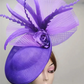 Elegant Flower Fascinator Hat – Women's Pillbox Cap, Kentucky Derby & Wedding Headpiece with Mesh & Millinery Design