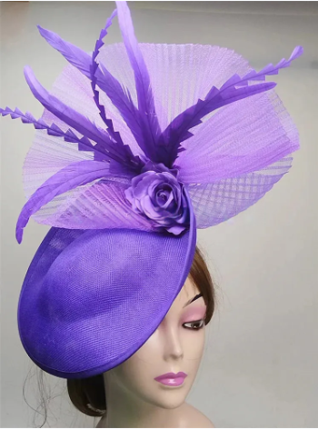 Elegant Flower Fascinator Hat – Women's Pillbox Cap, Kentucky Derby & Wedding Headpiece with Mesh & Millinery Design