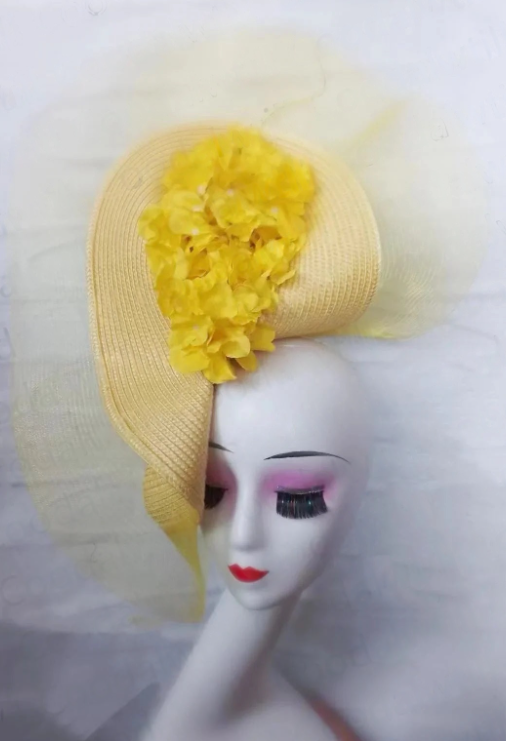 Beautiful Fascinator Hat for Women – Elegant Wedding Pillbox Cap & Formal Headpiece