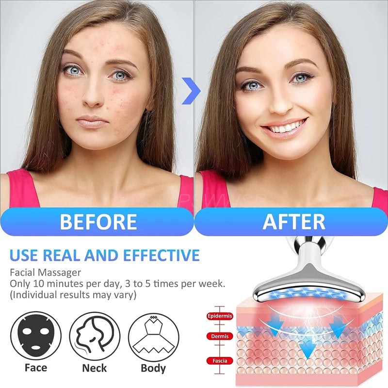 Facial Massager Neck Facial Beauty Device Lifting Tighten Skin Care Tool