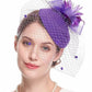 Elegant Hair Drop Fascinator Hat – Women's Party & Bridal Headpiece, Wedding Show & Race Day Millinery with Fancy Flower