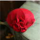 Women's Wool Cashmere Fascinator – Elegant Flower Hat for Derby, Ascot, Photography & Autumn-Winter Tea Parties