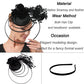 Fashion Sinamay Fascinator – Fancy Floral Feather Headpiece & Hair Clip for Weddings, Church & Special Occasions