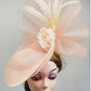 Elegant Flower Fascinator Hat – Women's Pillbox Cap, Kentucky Derby & Wedding Headpiece with Mesh & Millinery Design