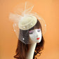 Vintage 1920s Felt Pillbox Fascinator – Elegant Polka Dot Veil Hat for Weddings & Special Events