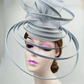 Royal Ascot Luxury Fascinator Hat – Elegant Women's Wedding & Formal Event Pillbox Headpiece with Mesh Millinery Design