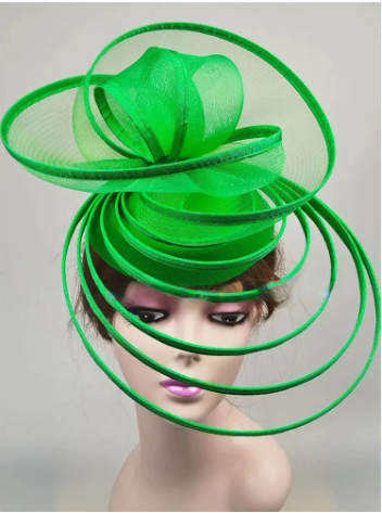 Royal Ascot Luxury Fascinator Hat – Elegant Women's Wedding & Formal Event Pillbox Headpiece with Mesh Millinery Design