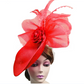 Elegant Flower Fascinator Hat – Women's Pillbox Cap, Kentucky Derby & Wedding Headpiece with Mesh & Millinery Design