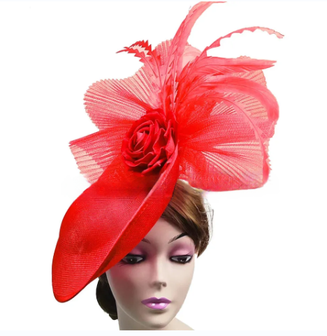 Elegant Flower Fascinator Hat – Women's Pillbox Cap, Kentucky Derby & Wedding Headpiece with Mesh & Millinery Design