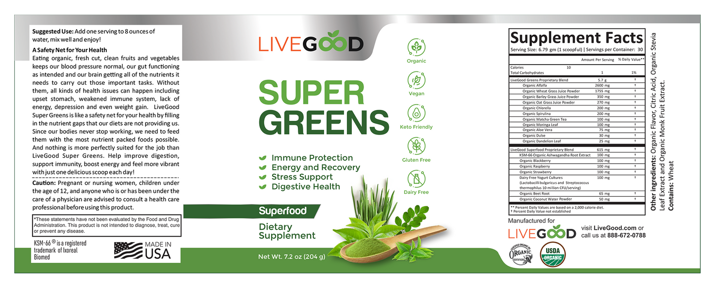 ORGANIC SUPER GREENS