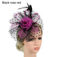 Stylish Fascinator Hat – Mesh Flower & Feather Headband for Tea & Cocktail Parties