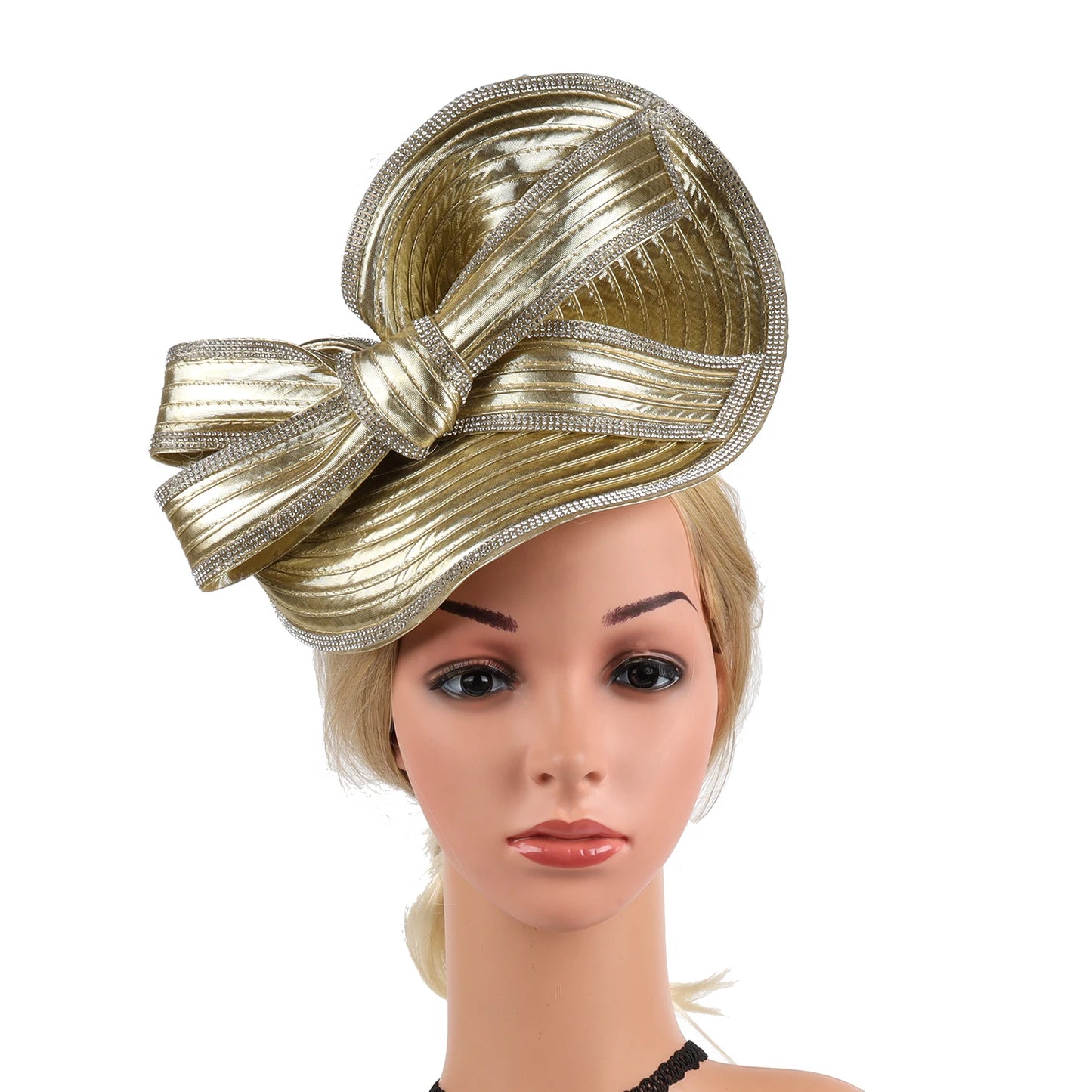 Fascinator Hat – Luxury Satin Church Hat for Ascot Races, Derby, Themed Parties & Bridal Headband