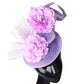 Hot Pink Fashion Fascinator Hat – Flower Mesh & Fancy Feather Headpiece for Church, Cocktail Parties & Races