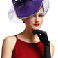 Fascinator Hat – Luxury Satin Church Hat for Ascot Races, Derby, Themed Parties & Bridal Headband