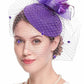 Elegant Hair Drop Fascinator Hat – Women's Party & Bridal Headpiece, Wedding Show & Race Day Millinery with Fancy Flower