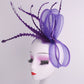 Women's Elegant Bow Fascinator – Feather Pillbox Hat with Veil for Weddings, Parties, Derby & Bridal Headwear