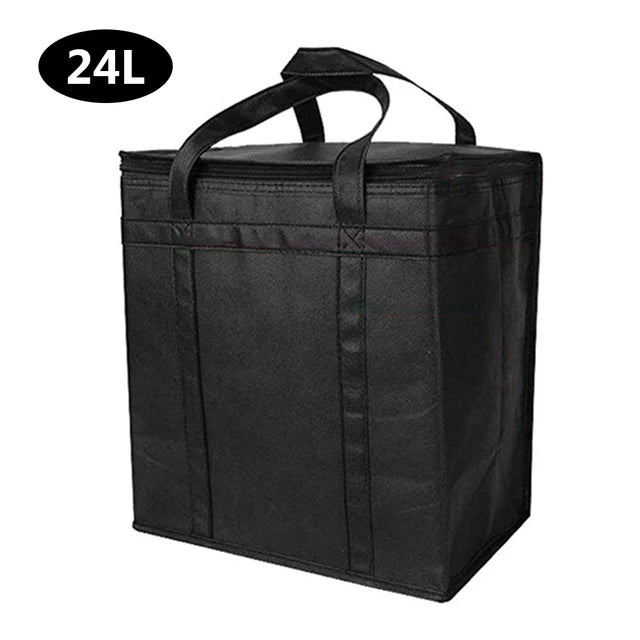 Cooler Bag Portable Zipper Thermal Lunch Bag, Insulated Freezer Bag Camping Picnic Bag Camping Tin Foil For Food Large Capacity Bag