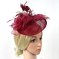 Women's Ascot Fascinator Hat – Reversible Feather & Mesh Headband with Clip for Kentucky Derby, Tea Parties & Photography