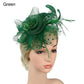 Stylish Fascinator Hat – Mesh Flower & Feather Headband for Tea & Cocktail Parties