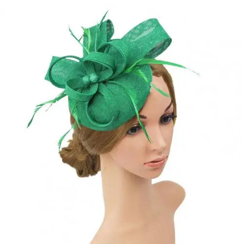 Faux Feather & Mesh Fascinator