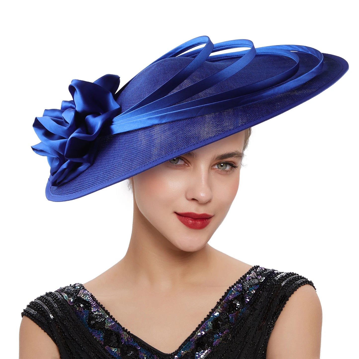 Sinamay Fascinator – Unique Derby & Wedding Hat, Fashion Church Headpiece & Bridal Headband for Women