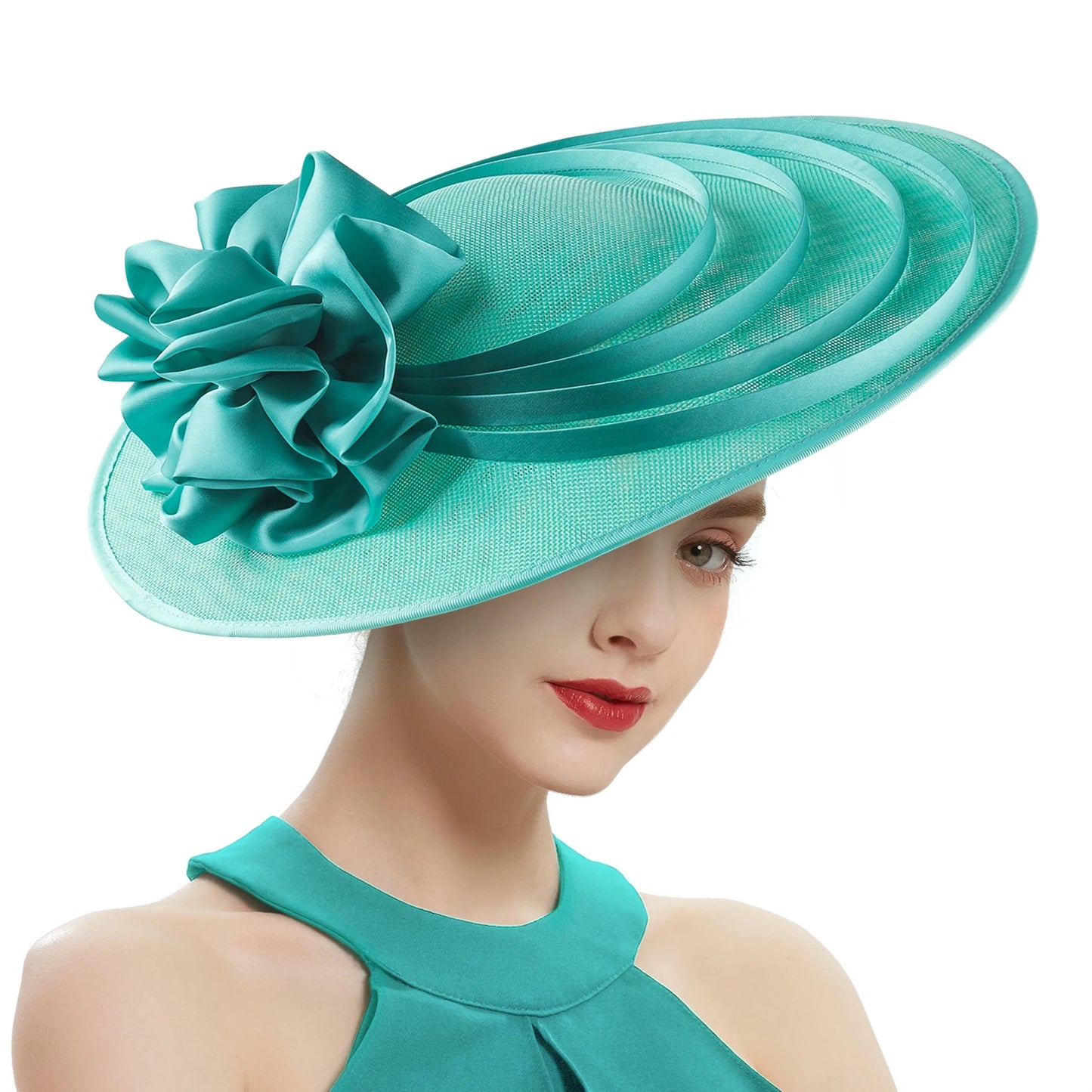 Sinamay Fascinator – Unique Derby & Wedding Hat, Fashion Church Headpiece & Bridal Headband for Women