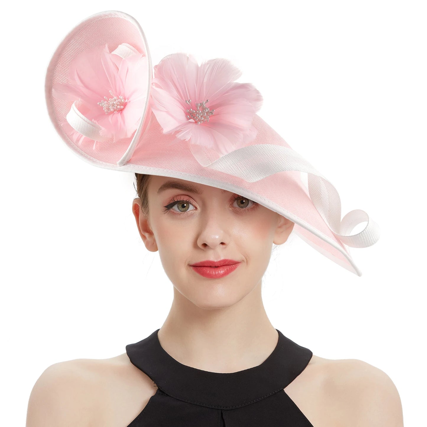 Sinamay Fascinator – Unique Derby & Wedding Hat, Fashion Church Headpiece & Bridal Headband for Women