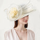 Sinamay Fascinator – Unique Derby & Wedding Hat, Fashion Church Headpiece & Bridal Headband for Women