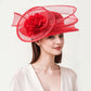 Sinamay Fascinator – Unique Derby & Wedding Hat, Fashion Church Headpiece & Bridal Headband for Women