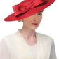 Wide Brim Church Fascinator Hat – Elegant Big Bowknot Fedora for Women, Kentucky Derby, Weddings & Tea Parties