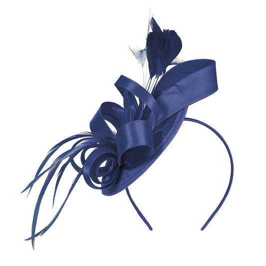 Faux Feather & Mesh Fascinator