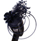 Fashion Sinamay Fascinator – Fancy Floral Feather Headpiece & Hair Clip for Weddings, Church & Special Occasions