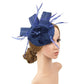 Faux Feather & Mesh Fascinator