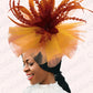 Women's Elegant Mesh Fascinator – Big Derby Hat with Veil & Feathers for Kentucky, Weddings & Party Headpiece