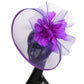 Purple Fascinator Hat for Women – Elegant Bow Headwear for Weddings, Kentucky Derby, Royal Ascot & Bridal Events