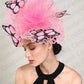 Fashion Butterfly Fascinator Hat – Elegant Wedding & Race Day Headpiece, Big Pillbox Cap for Ladies, Derby & Parties