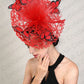 Fashion Butterfly Fascinator Hat – Elegant Wedding & Race Day Headpiece, Big Pillbox Cap for Ladies, Derby & Parties