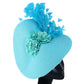 Ladies’ Elegant Wide Brim Fascinator Hat – Millinery Headpiece for Kentucky Derby, Weddings & Formal Events