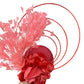 Fashion Sinamay Fascinator – Fancy Floral Feather Headpiece & Hair Clip for Weddings, Church & Special Occasions